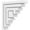 Ekena Millwork Standard Landon Architectural Grade PVC Bracket, 2"W x 8"D x 8"H BKTP02X08X08LAN - alternate 1